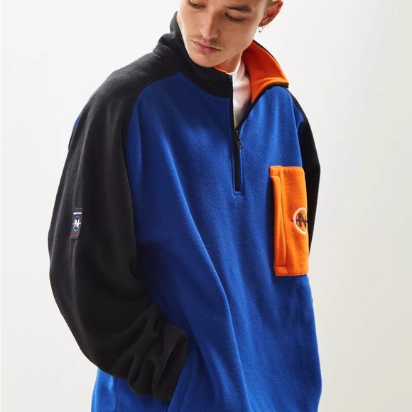 Nautica Competition For Urban Outfitters Polar Fleece Half-Zip Sweatshirt - Picture 2 of 8